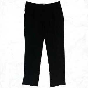 PURE ALFRED SUNG Black straight leg dress pants ~ 34W 35W LARGE XL 1X trousers